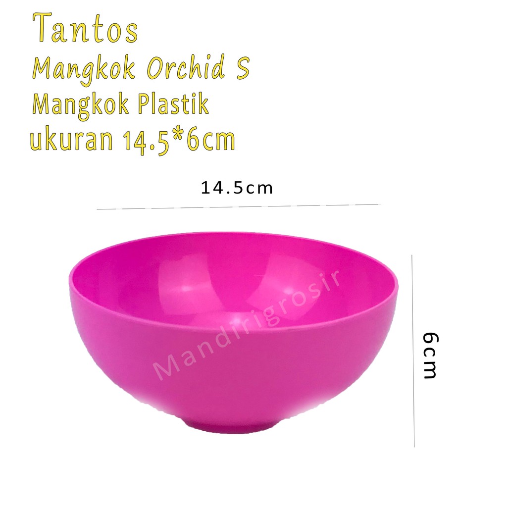 Mangkok plastik * Mangkok Orchid S * Pink *5158