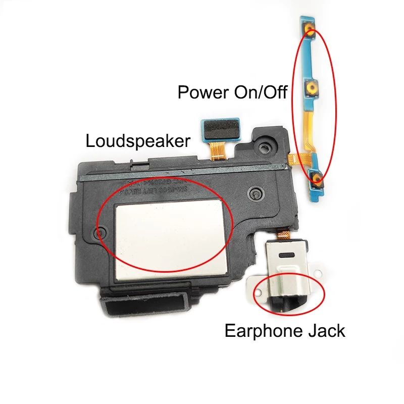 Power Off On Volume Button Headphone Jack Buzzer Flex Samsung Note 10.1 2014 P600 P605 P601