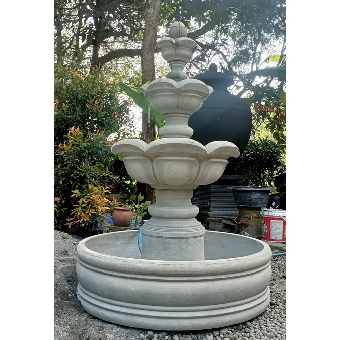 AIR MANCUR KELOPAK - KOLAM IKAN MINIMALIS