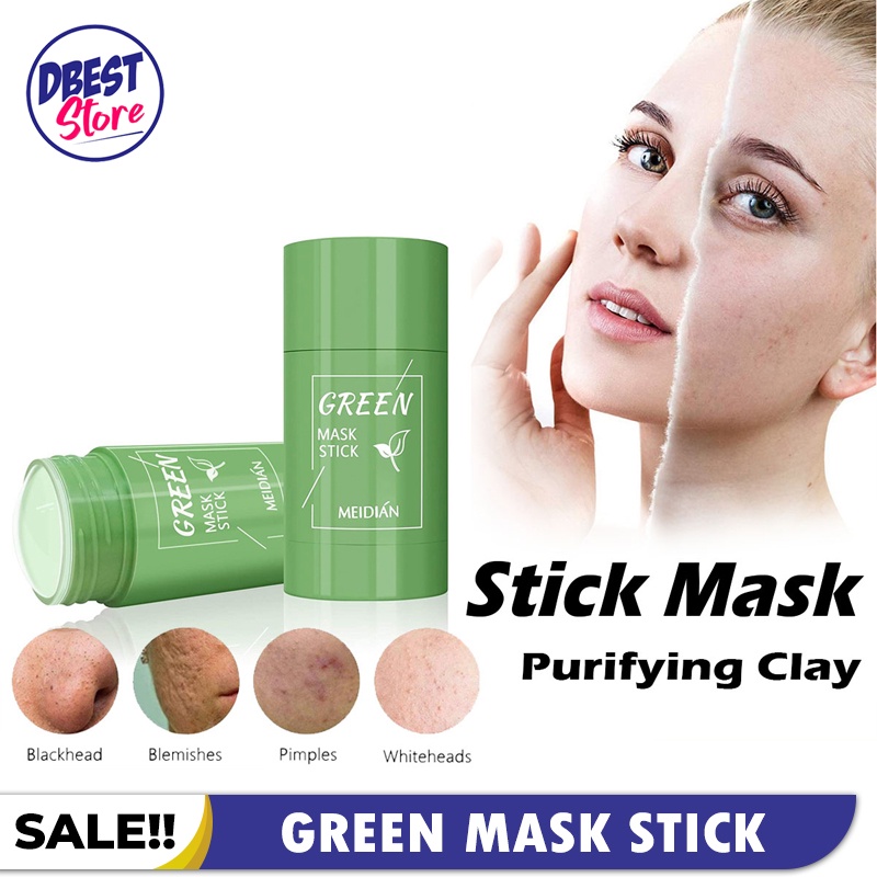 DBEST - [ COD ] GREEN STICK MASK MEIDIAN ORIGINAL 100% MASKER WAJAH GREEN TEA PEMBERSIH KOMEDO HIDUNG &amp; WAJAH