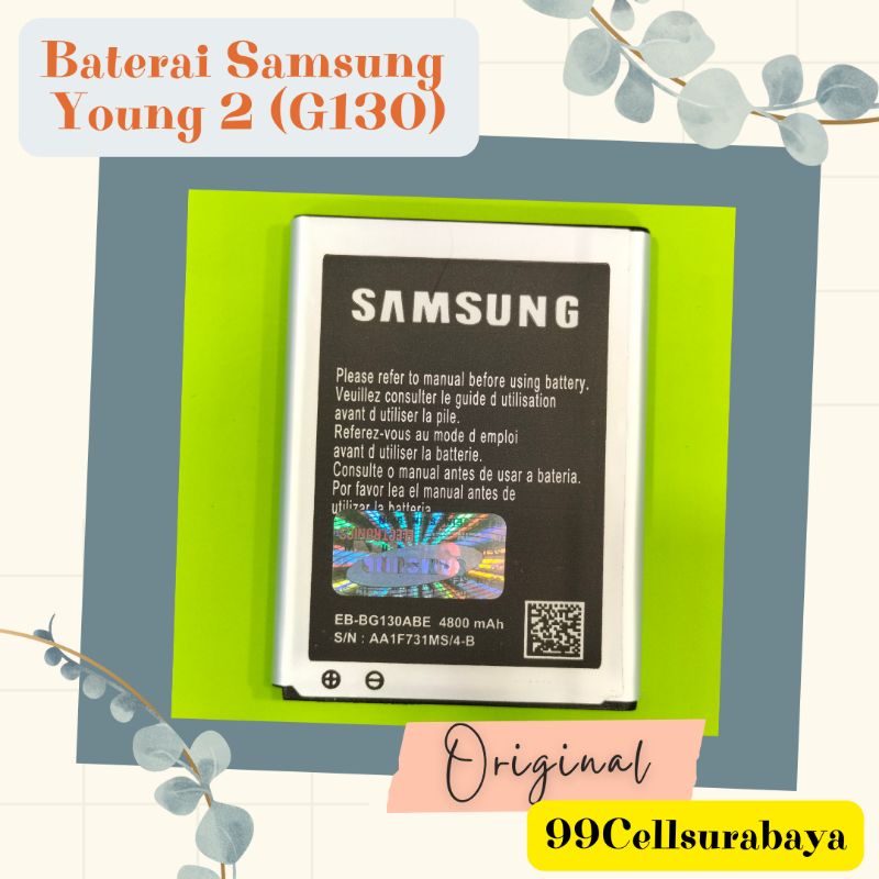 Baterai | Battery | Batre Samsung Young 2 | G130H original