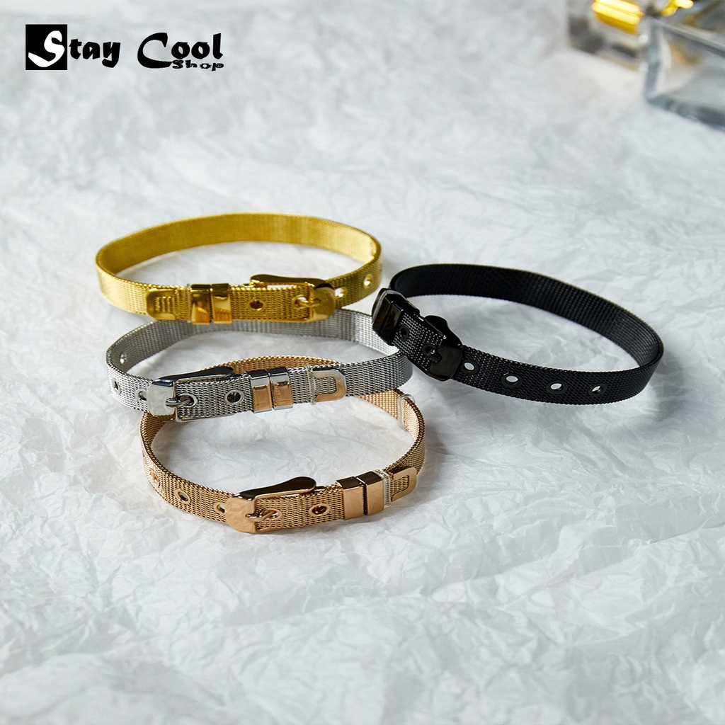 [ Bayar Ditempat ] Gelang Titanium Original / Gelang Tali Pasir / Gelang Titanium Anti Karat / TERBARU Gelang Wanita Terlaris