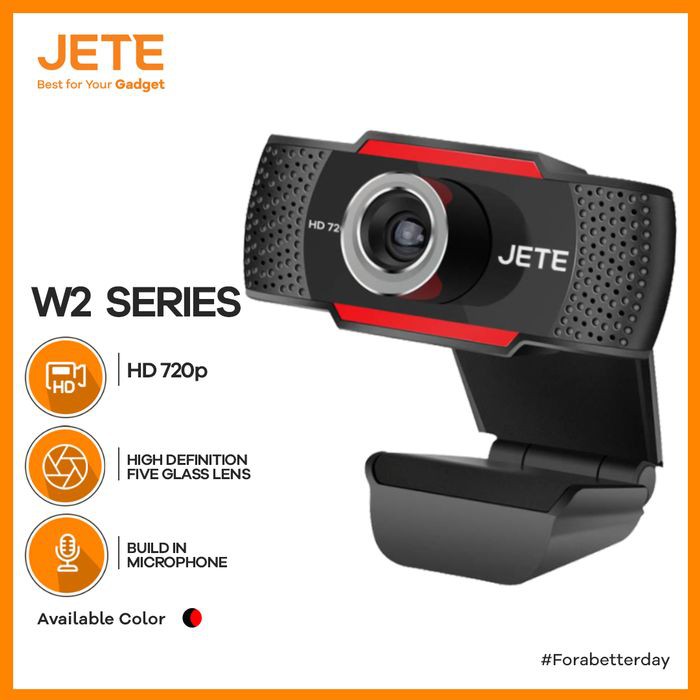 Webcam 720p High Definition JETE W2 - Build in Microphone - Original