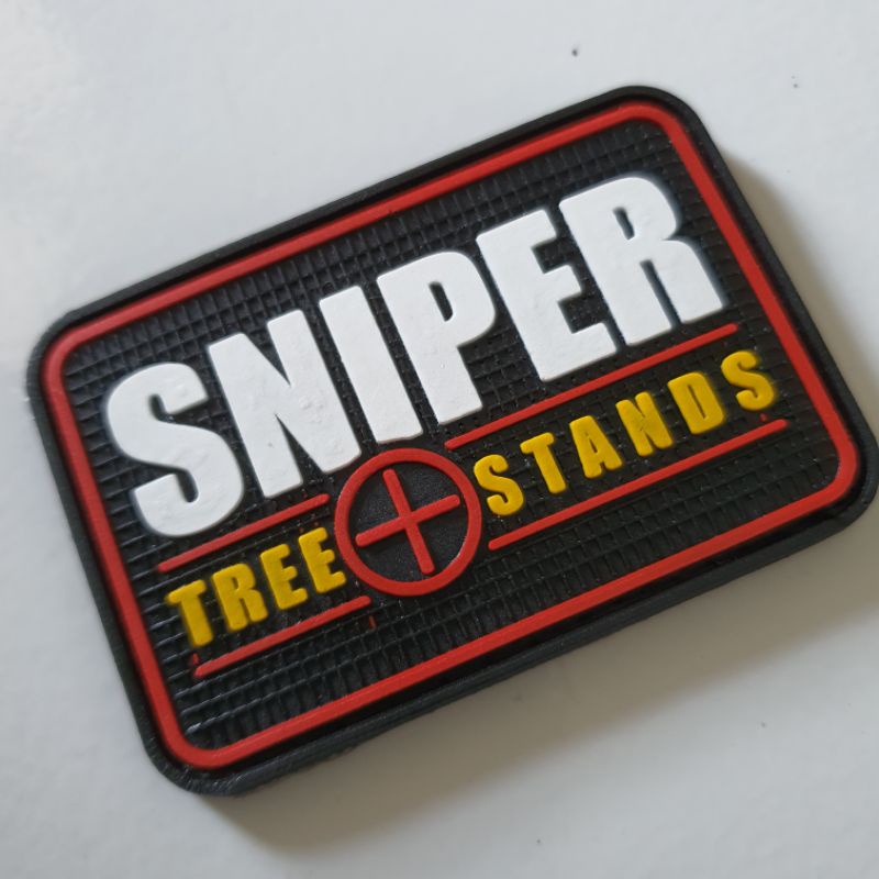 Patch rubber SNIPER/tempelan emblem karet military army tactical airsoft outdoor