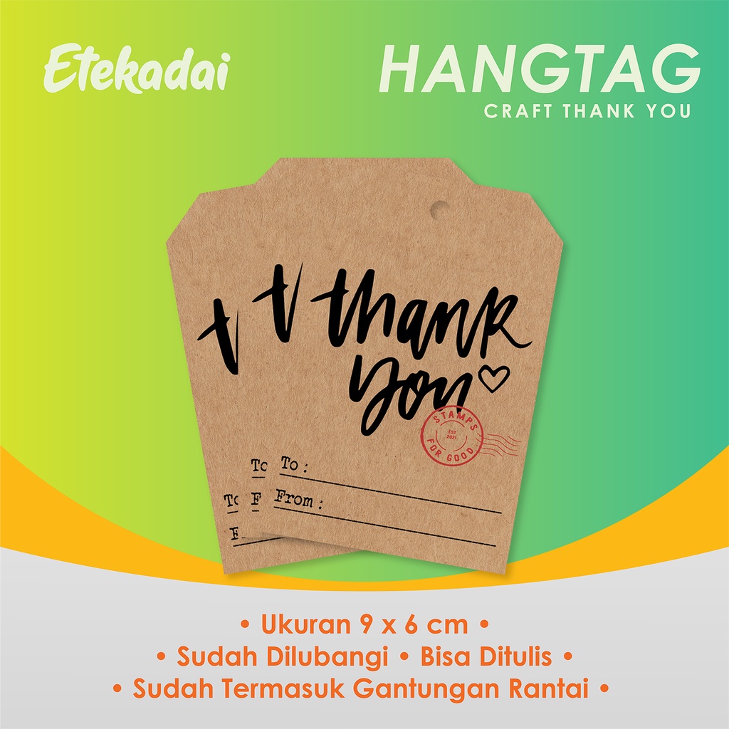 

HANG TAG CRAFT THANK YOU