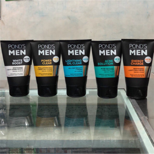 PONDS MEN Fa   cial Foam/Scrub100 Gr | Shopee Indonesia