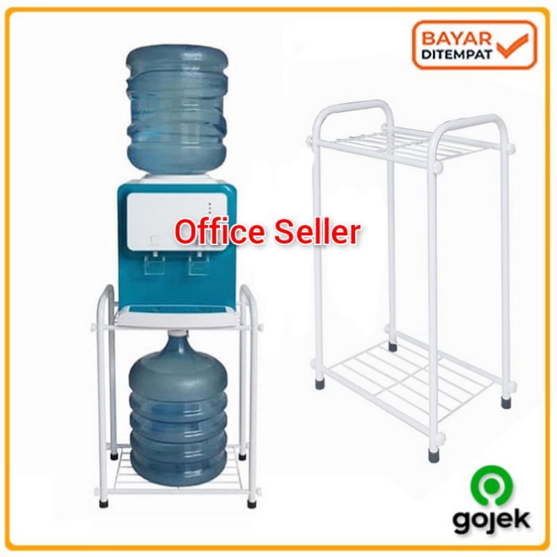 RAK MINIMALIS Dispenser Galon 2 Susun Stainless Dapur Serbaguna | RAK DISPENSER GALON BAWAH