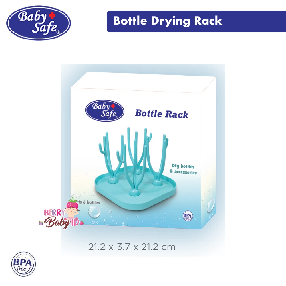 Baby Safe Bottle Drying Rack Stick Rak Pengering Botol Susu Bayi DR007 Berry Mart