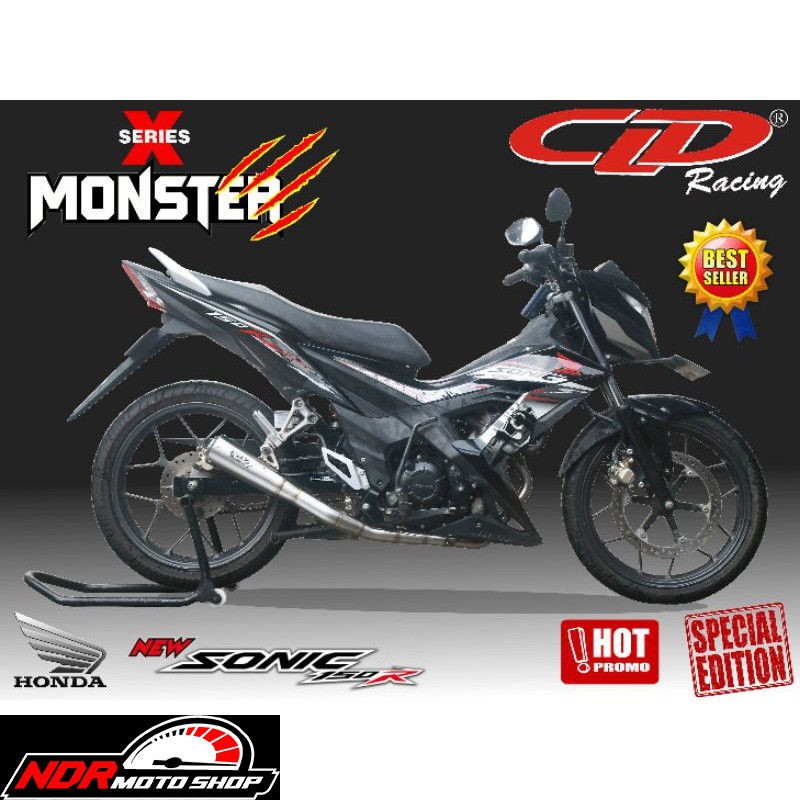 KNALPOT CLD RACING TYPE MONSTER X SERIES SONIC 150 R