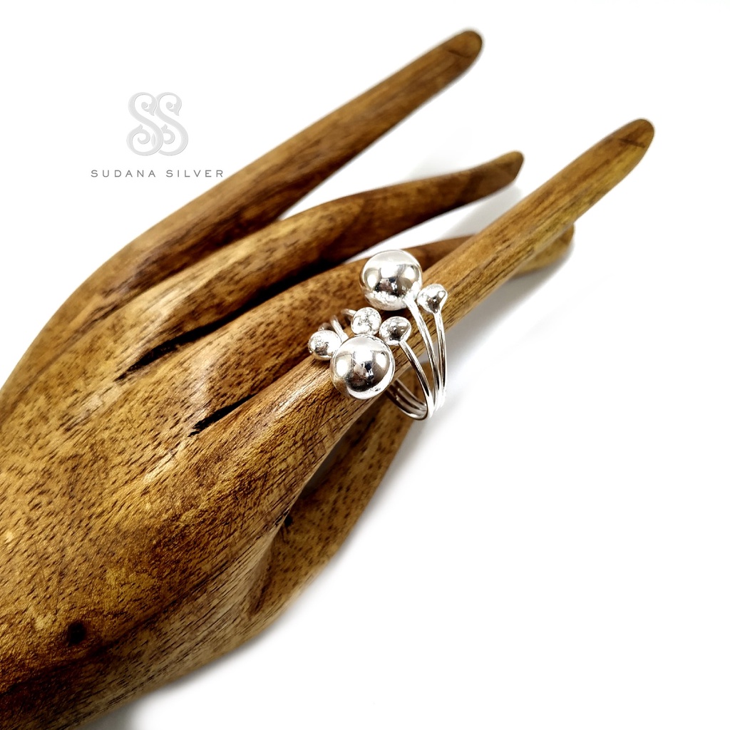 Cincin Perak Ring Ball Silver 925 Perhiasan Bali