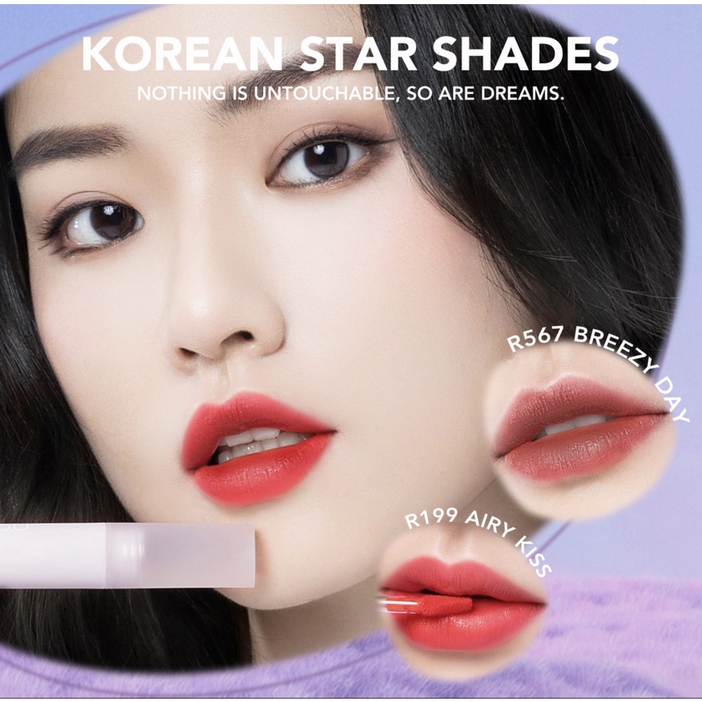 YOU Cloud Touch Fixing Lip Tint [Soft Velvet Finish Lip Stain | Korean Style Lipstik Bibir | Melembapkan Tahan Lama liptint]