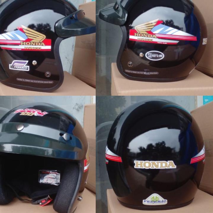 Jangan Ragu Order HELM WIN100 HONDA SERIES/HELM JADUL KLASIK WIN100 RETRO  (BISA )'