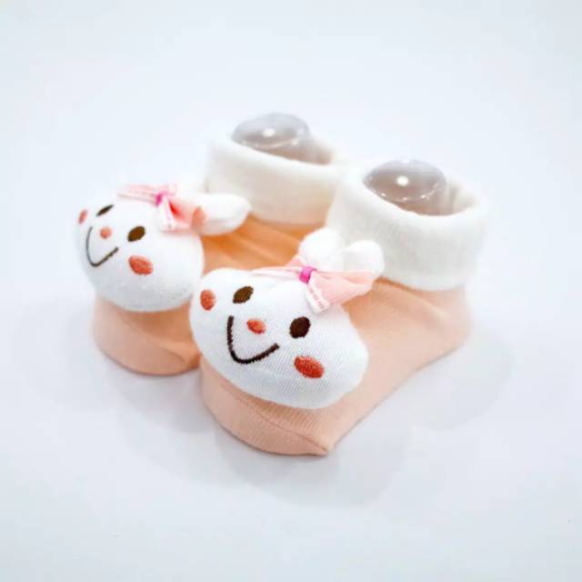 Kaos Kaki Bayi Newborn Baby Korea Lucu Motif Animal Sepatu Bayi Kaus Kaki 3D Bayi Prewalker Shoes