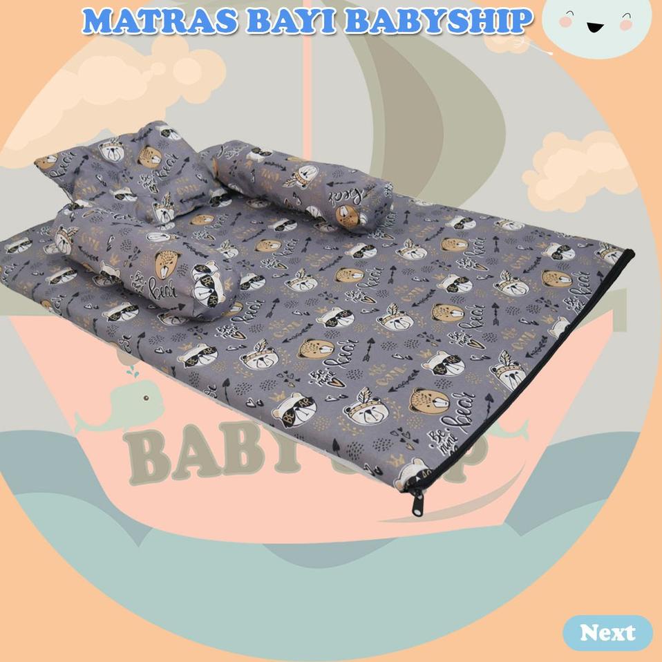((TERMURAH)) Matras Kasur Bayi  Jumbo / Set Bantal Guling Bayi Free Tas Mika [ Merk BabyShip ]