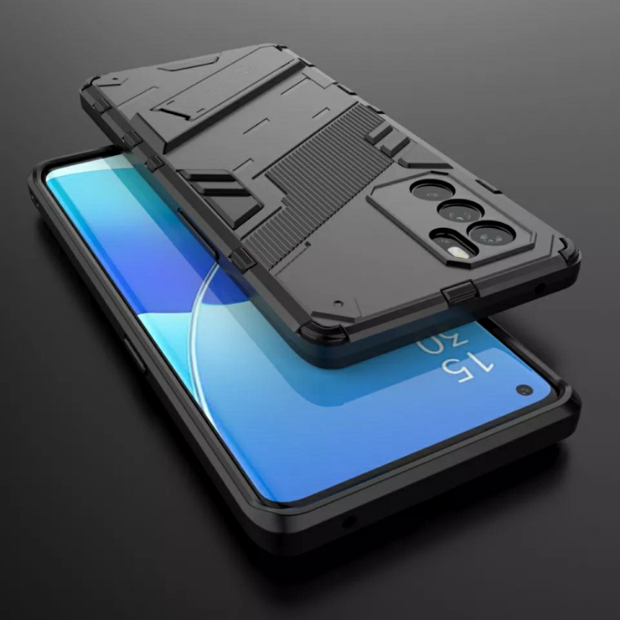 Case Oppo Reno 6 5G Hardcase Armor Bibercas - Hitam