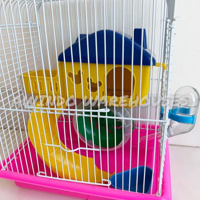 KANDANG HAMSTER 12# - Rumah Kandang Hamster Sugar Glider Landak Mini Tempat Tidur Main Hamster