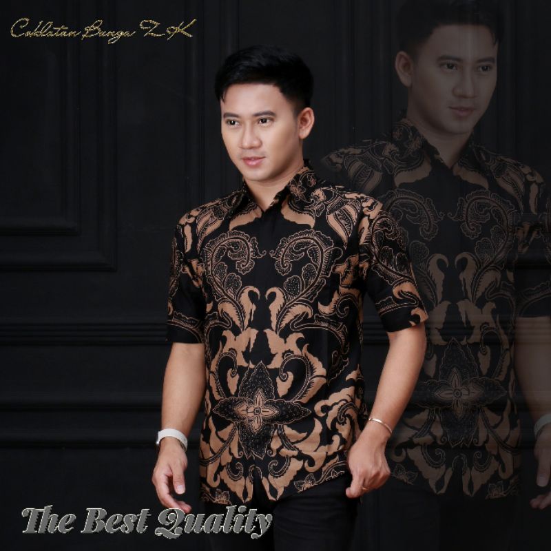 TERLARIS Hem batik lawasan 9416 kemeja batik pria kemeja batik lengan pendek