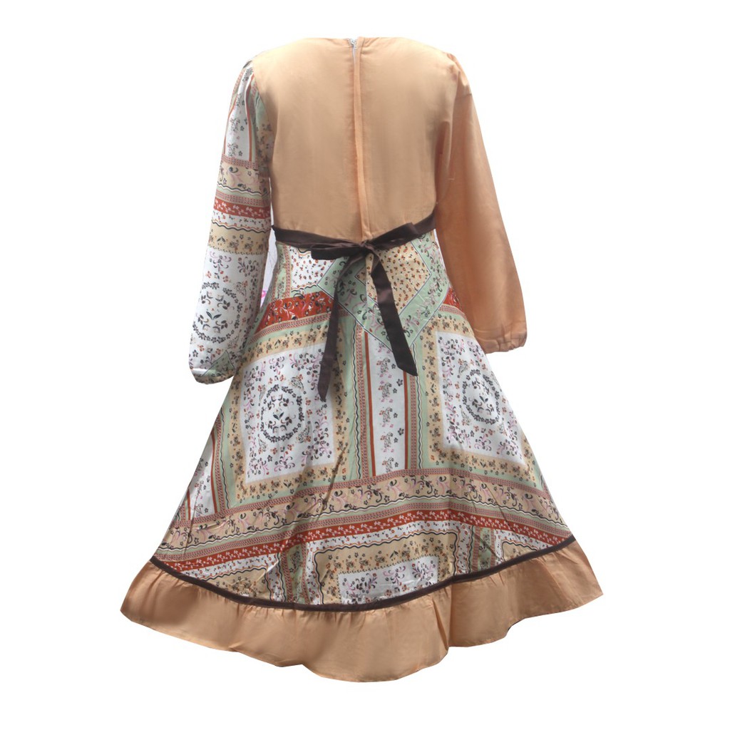 Two Mix Gamis Anak Perempuan / Busana Muslim Anak Cewek / Dress Anak Muslim 4005-5