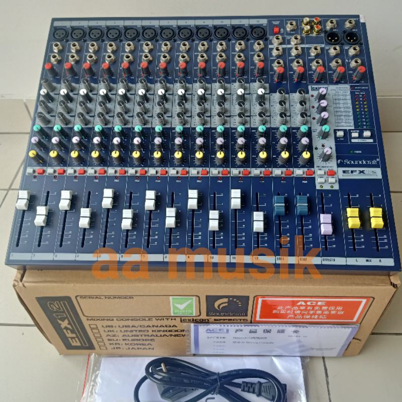 MIXER SOUNDCRAFT EFX12 EFFECT LEXICON EFX 12