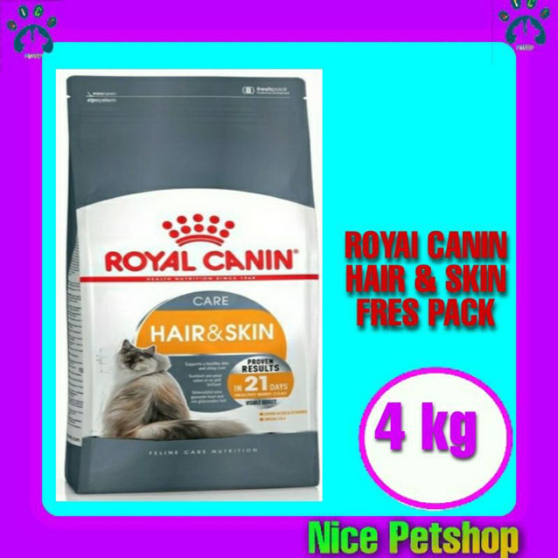 Royal Canin Hair  Skin 4 kg / Rc Hair n Skin 4 Kg Makanan Kucing plus Vitamin Bulu