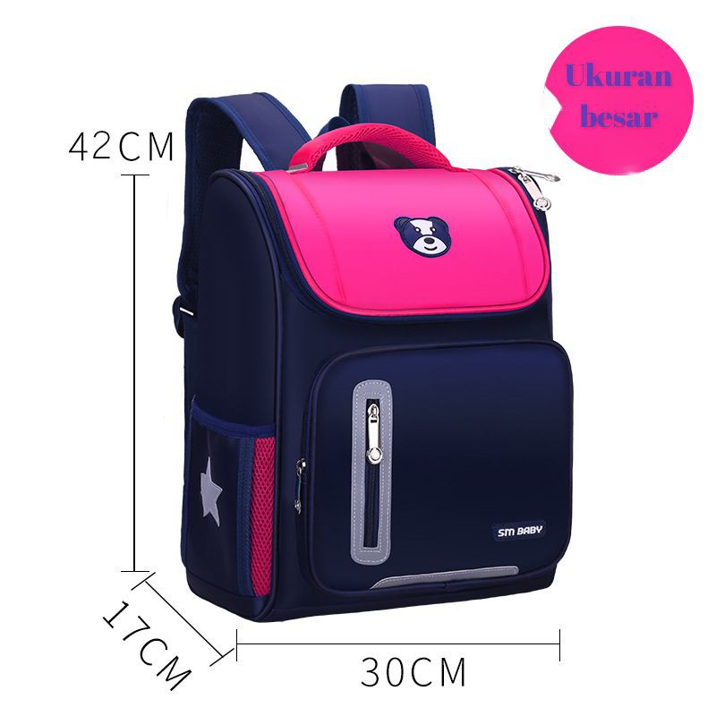 SMARTGIRL NEW TAS RANSEL ANAK SEKOLAH CEWEK COWOK IMPORT UNTUK ANAK SD 00100-00106/00380