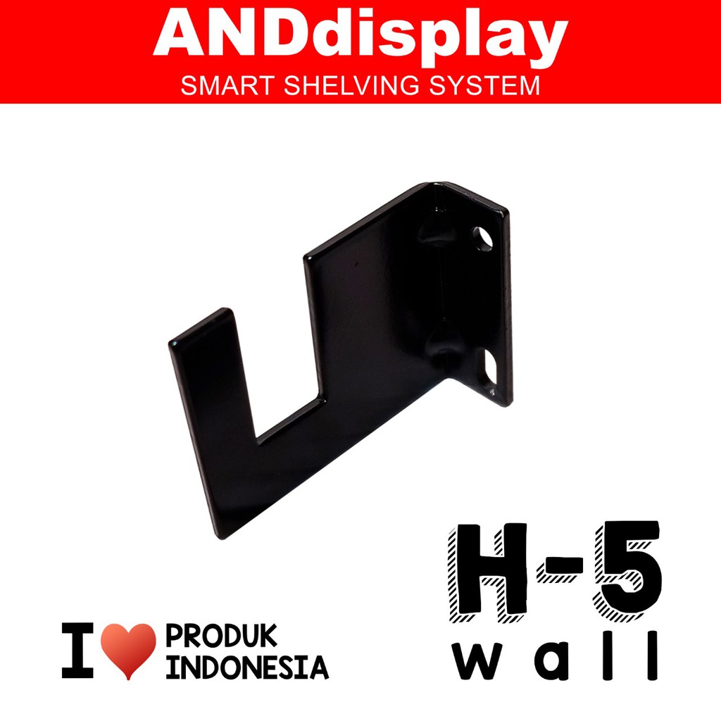 BRACKET H 5 CM WALL BRAKET RAM TEMBOK PIPA KOTAK SULING BAJU H5 5CM