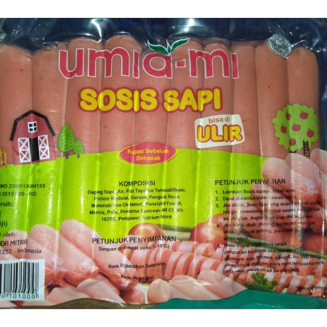 

Umia-mi Sosis Sapi Ulir (20pcs) / Sosis sapi ulir / Sosis meraj