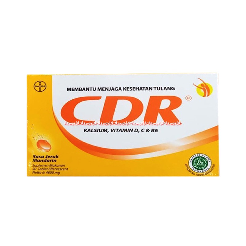 CDR CaLcium D 20tablet Redoxon Calsium-D Vitamin Tulang CDR Vitamin C D Kalsium Cedeer