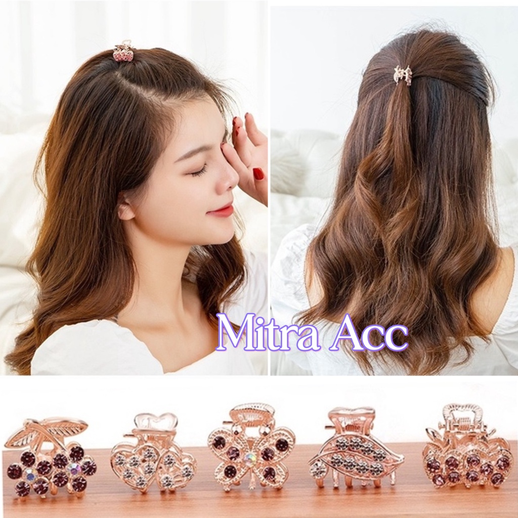 Jepit Jedai Mini Korea Bunga Mutiara / Jepitan Rambut Korea