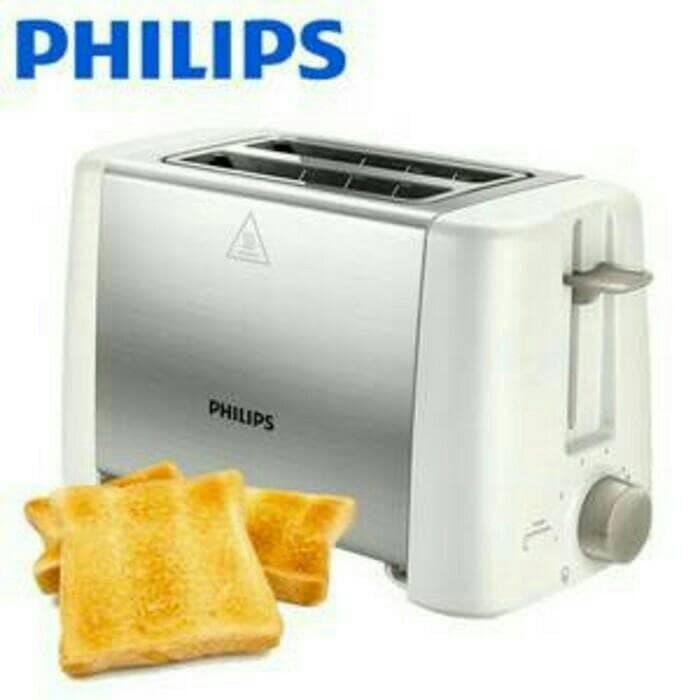 Pemanggang Roti Philips HD4825, 2 Slot, 7 Tingkat Kematangan, Putih