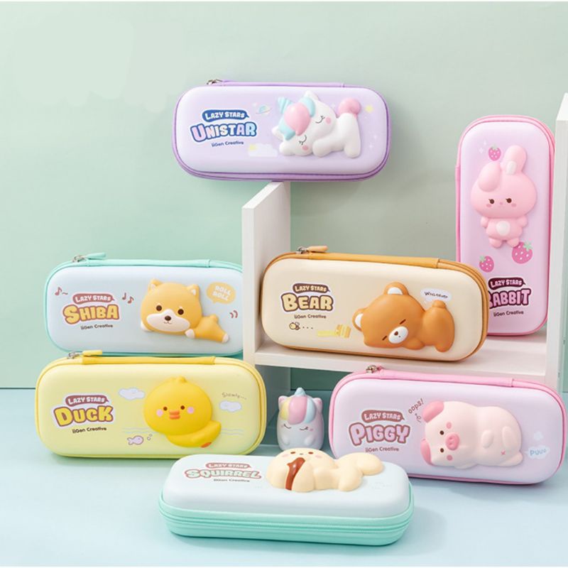 Kotak Tempat Squishy Anti Waterproof Karakter Lucu