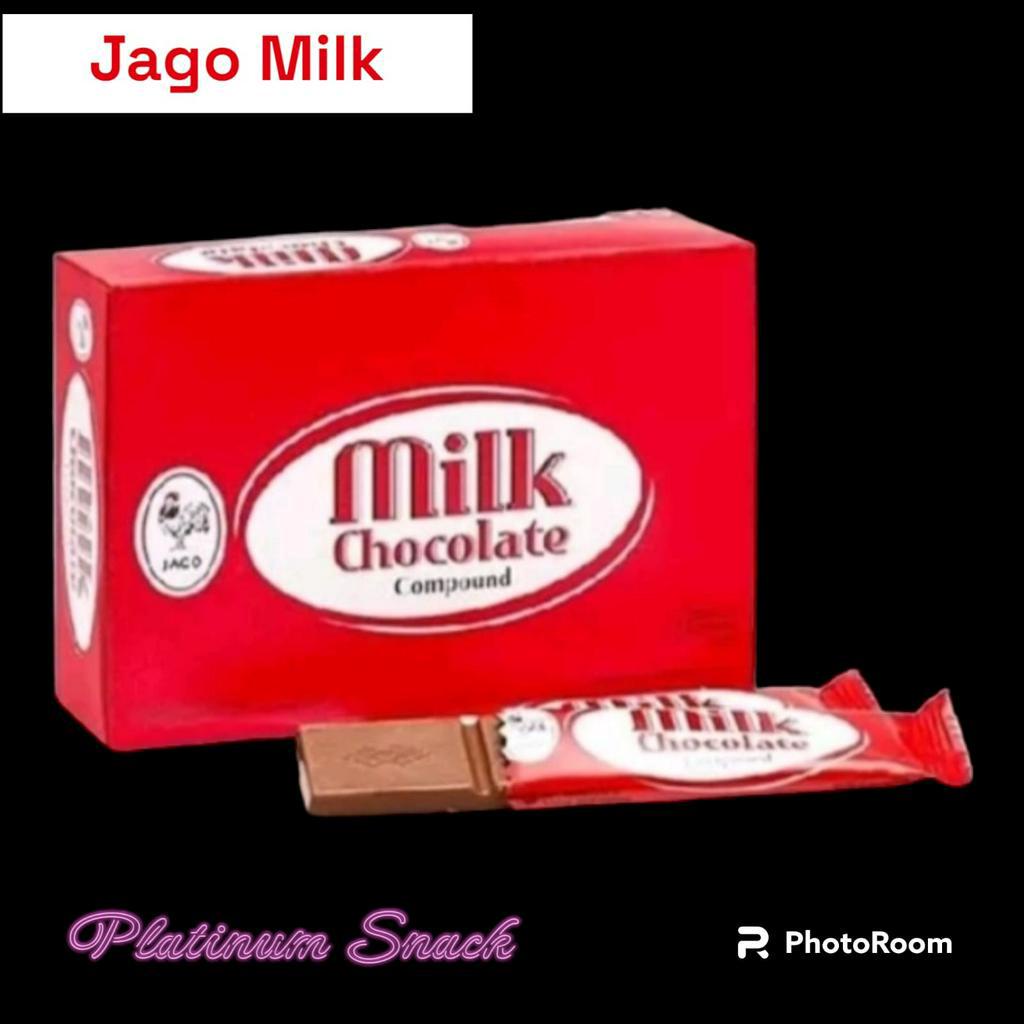 Jago Milk Chocolate Compound | Isi 12 Pcs + 1 Pcs x 10 Gr | Delfi