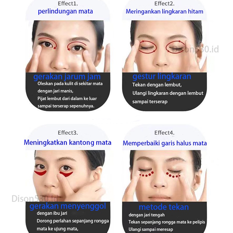 【ORIGINAL】Eye cream Krim mata Cream mata panda Krim mata panda Dark circle eye cream Menyehatkan area mata 30g Lembut dan halus Menyamarkan garis mata dan lingkaran hitam Meringankan kantung mata dan butiran lemak Kurangi efek cahaya biru