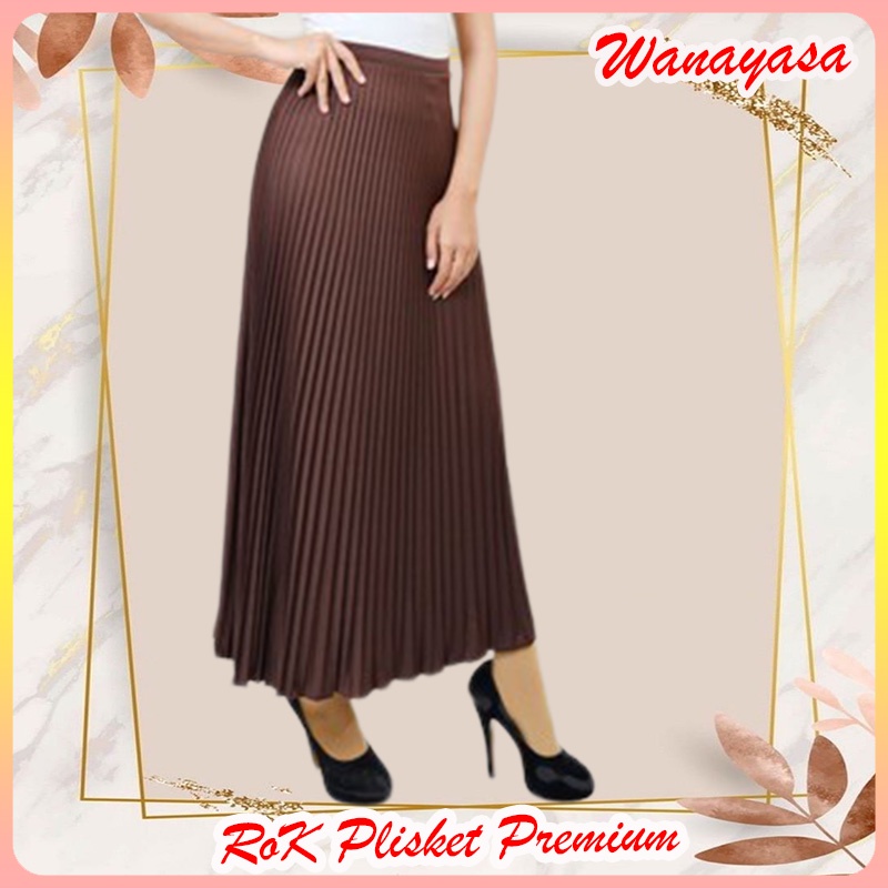 Jual Rok Plisket Premium Import Bawahan Wanita Rok Dewasa Remaja Mayung Rok Prisket Rempel