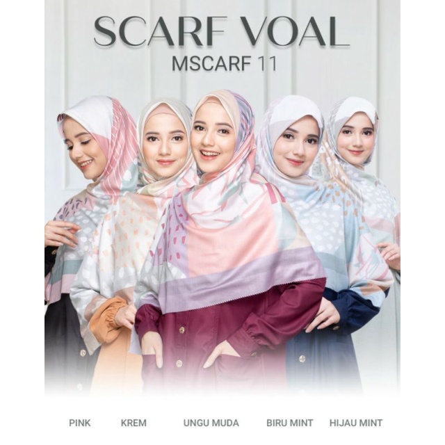 Hijab Premium Mscraft 11 Hijau Mint by Ukhti Munira|Hikabers|Hihab Terbaru 2020|Hijab Kekinian|Hijab