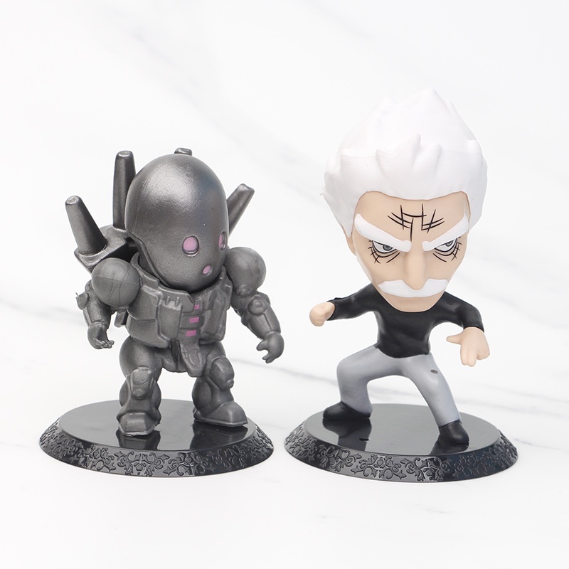 Action Figure Anime One Punch Man Saitama Genos Cannons set 6 pcs