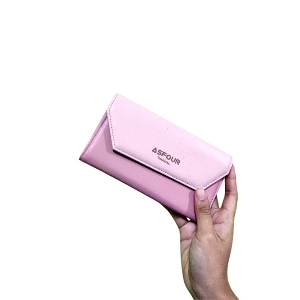 ASFOUR - Dompet Panjang Wanita Dompet Kartu Premium Dovi