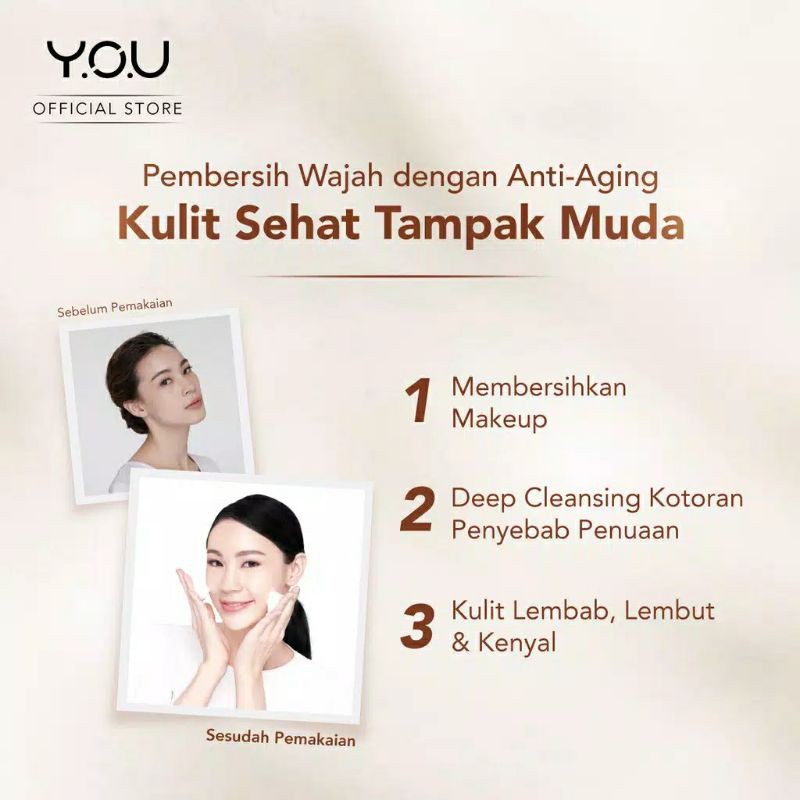 YOU Golden Age Deep Cleansing Facial Wash 100 GR