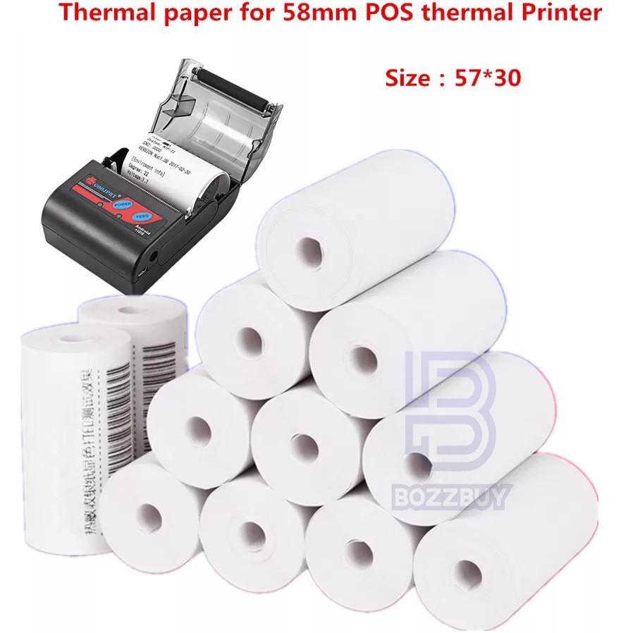 

➝mn Model Terkini➝ Bozzbuy - Paket 10 Roll Kertas Printer Thermal 58mm x 30mm Q35 ➝
