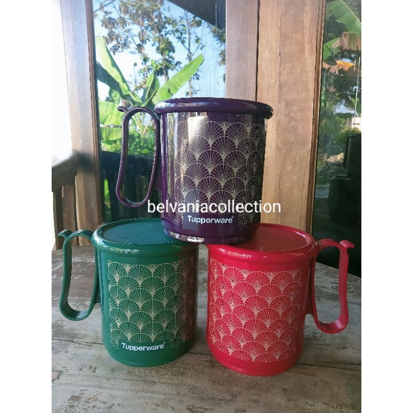 Gelas / cangkir / mug Art Deco Tupperware jumbo tahan panas 600ml ( 1 )