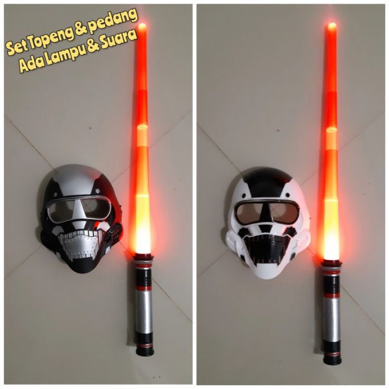 Mainan Set Pedang dan Topeng Starwars - Cosplay Anak Laki Cowok Kostum