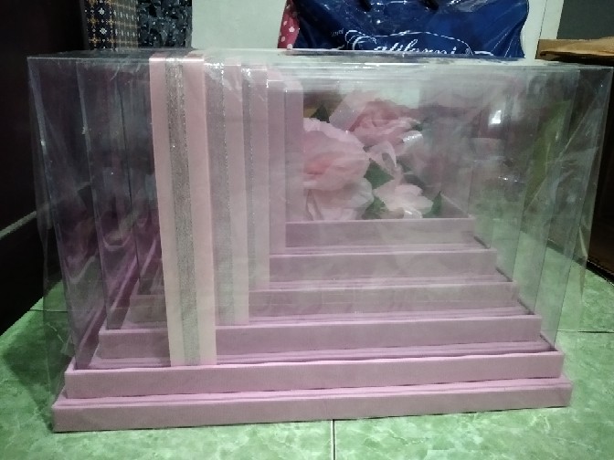Kotak Seserahan 1 Set Isi 5 (seri Warna A)