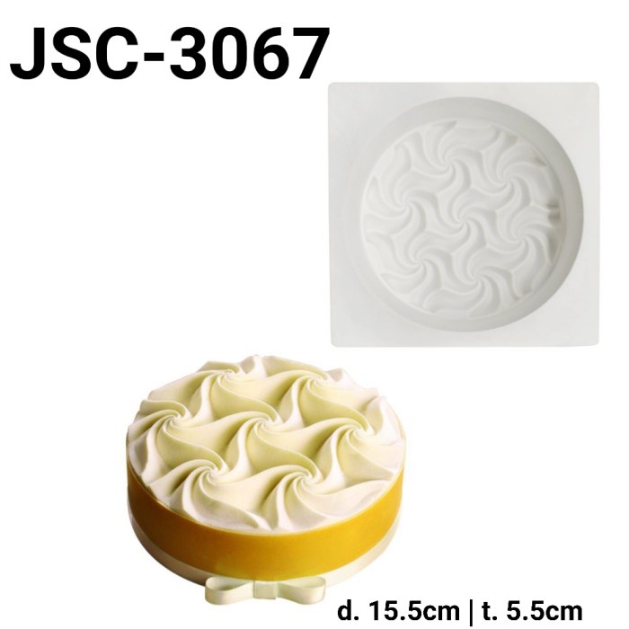 

JSC-3067 CETAKAN LOYANG SILIKON PUDDING COKLAT MOUSSE CAKE TURBINE DISKON GEDE