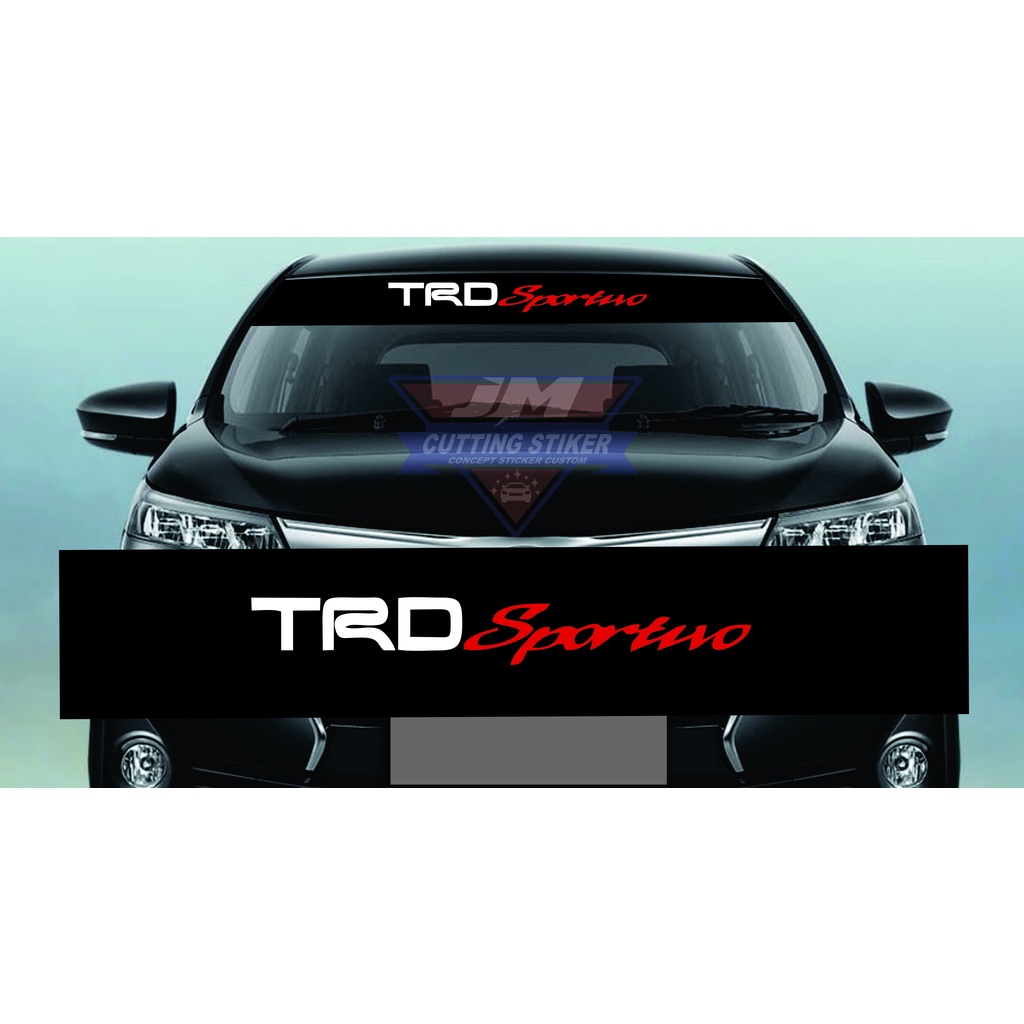 Stiker mobil kaca depan TRD SPORTIVO sticker kaca depan trd sportivo
