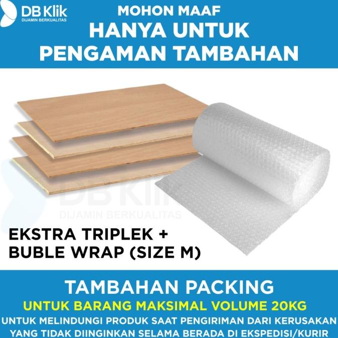 

siap kirim] EKSTRA PACKING TRIPLEK + BUBBLE UK.M (HANYA UNTUK TAMBAHAN KEAMANAN)