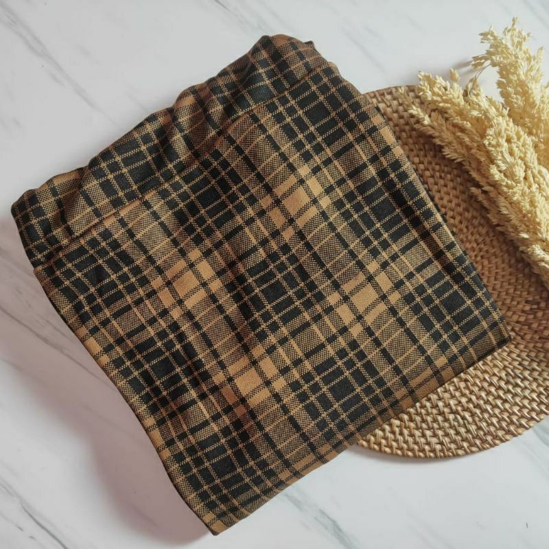 ROK SPAN KNITTED rok tartan panjang span rok kotak kotak panjang span rok kekinian panjang fashion muslim rok kekinian remaja rok kekinian wanita rok span panjang rok gaul cewek keren rok gaul wanita panjang rok terbaru wanita-caramel