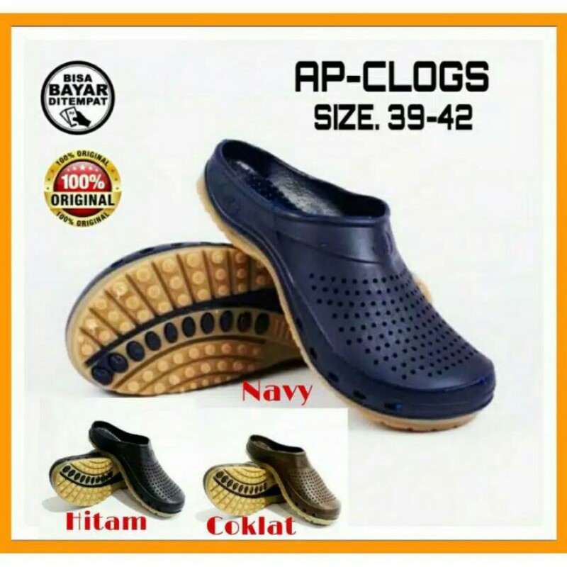 Sandal Slop AP Clog Pria 39-42