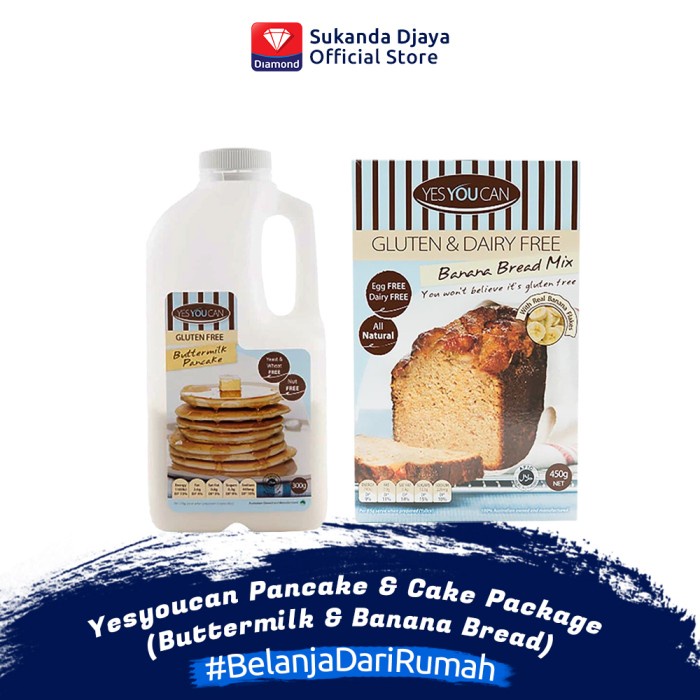 

BISA COD Yesyoucan Pancake & Cake Package (Buttermilk & Banana Bread)