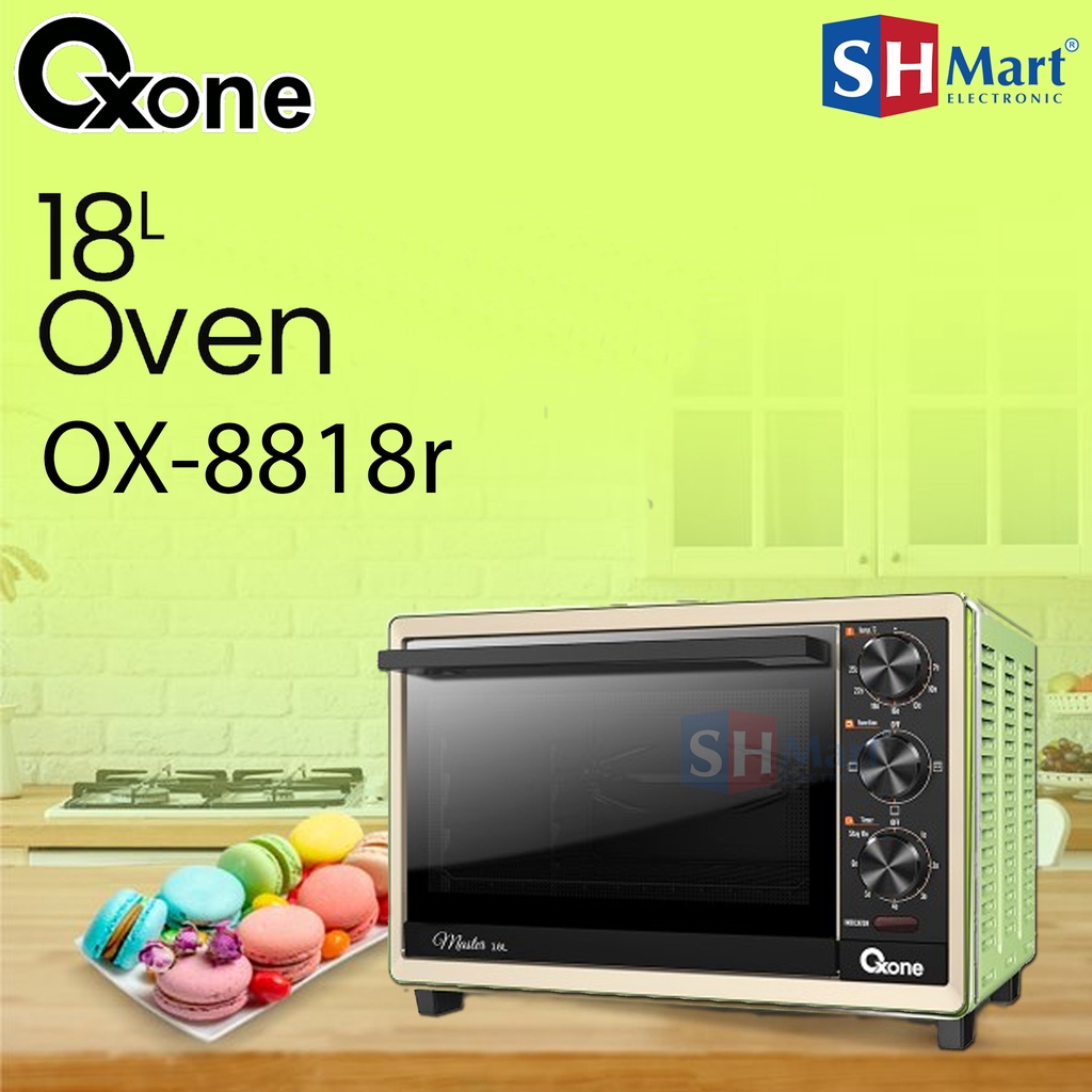 OXONE MASTER OVEN OX-8818R OX8818R KAPASITAS 18 LITER MATCHA GREEN GARANSI RESMI OXONE