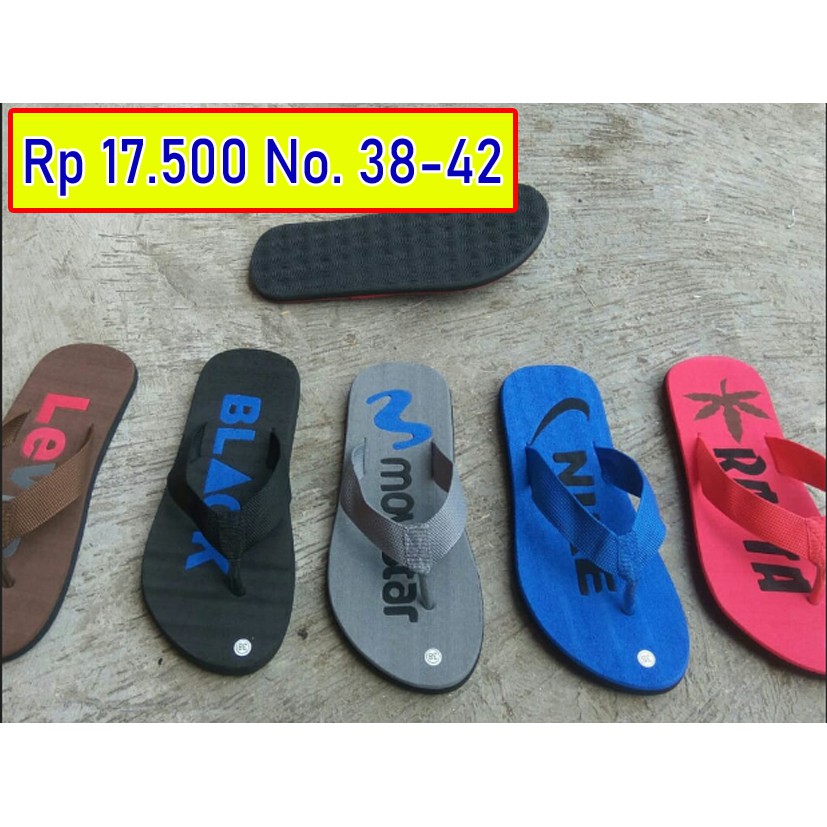 sandal jepit alas karet
